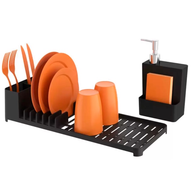 Kit Sobre a Pia 2 Peças escorredor de louça + dispenser Coza