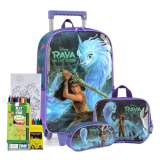 Kit Escolar Princesa Disney Raya E O Ultimo Dragão Estojo E Lancheira Infantil em Oferta na Shopee