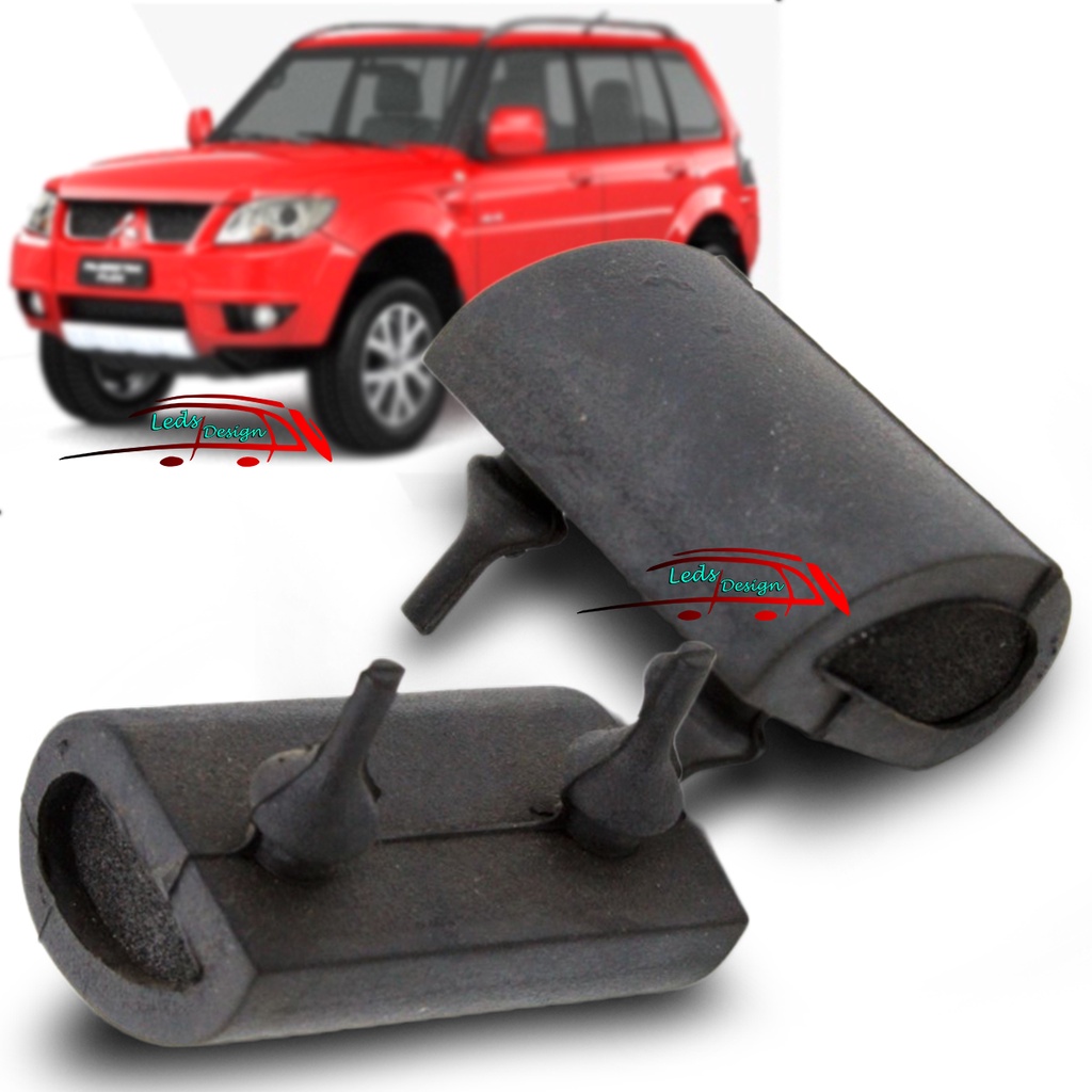 Par Batente Borracha Tampao Bagagito Pajero Tr4 Calço Coxim Mitsubishi