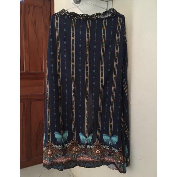 saia longa farm borboletas em viscose