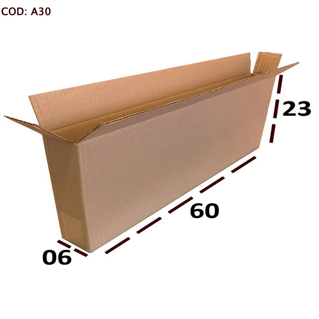 20 Caixas de Papelão 60 X 06 X 23 Correios Sedex Pac Transportadoras Mudança em Oferta na Shopee