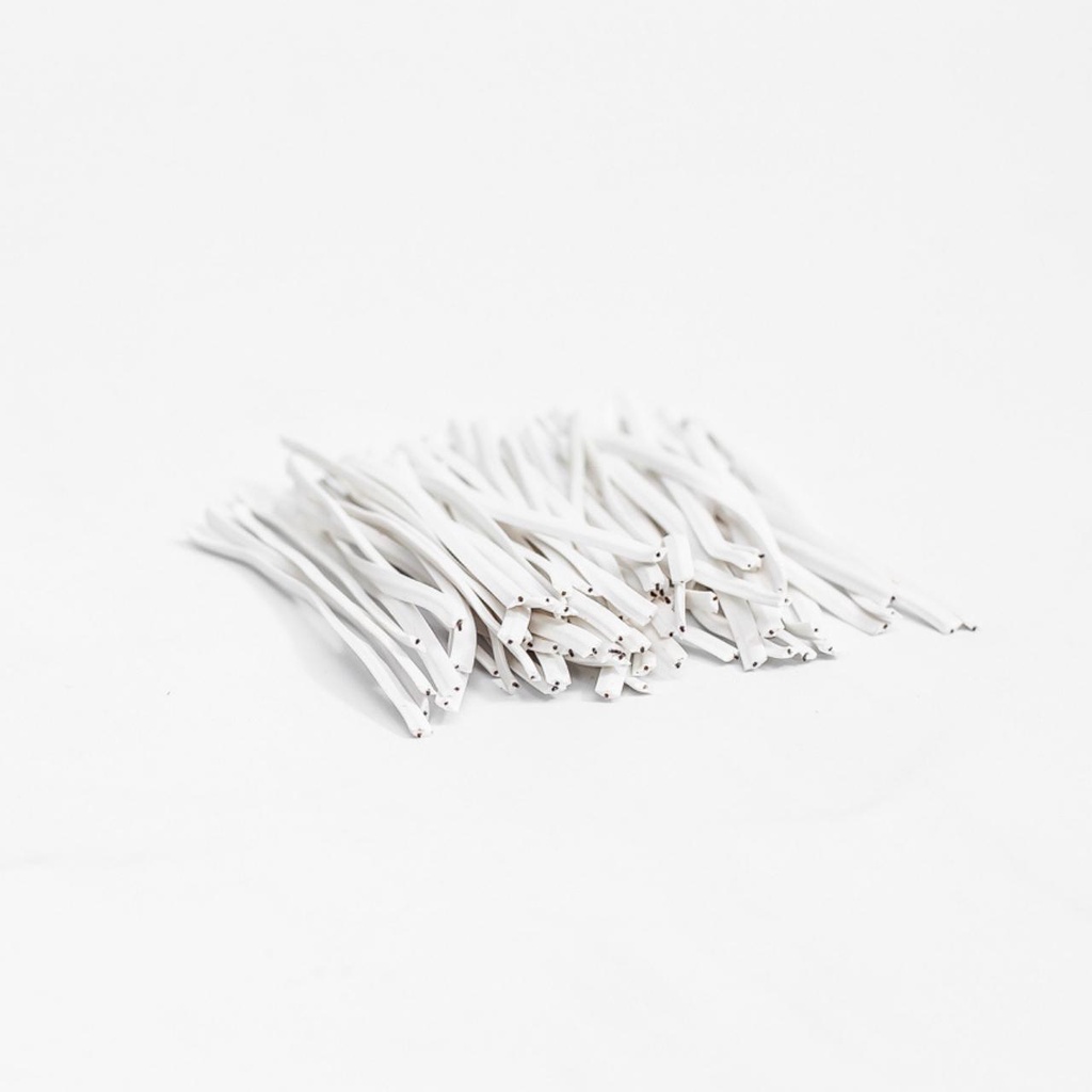 AMARRILHO / LACRE / FECHO / ARAME - 14 CM. BRANCO - 100 UN. em Oferta na Shopee