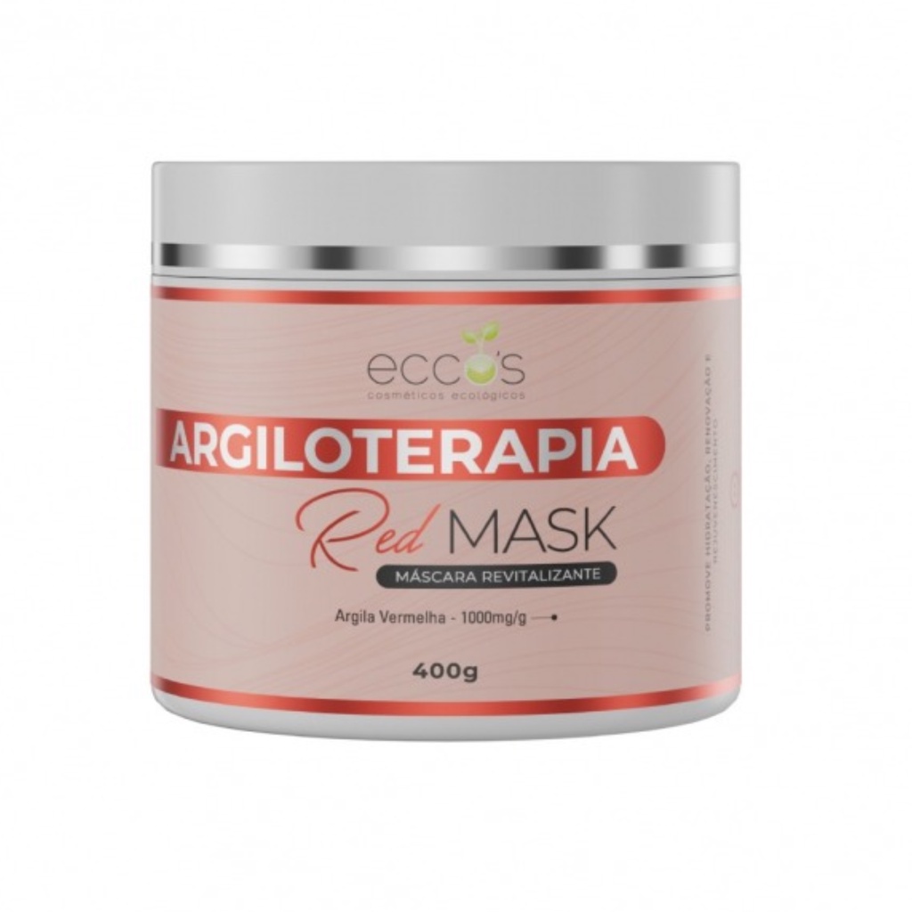 Máscara Facial de Argila Red Mask 400gr Eccos