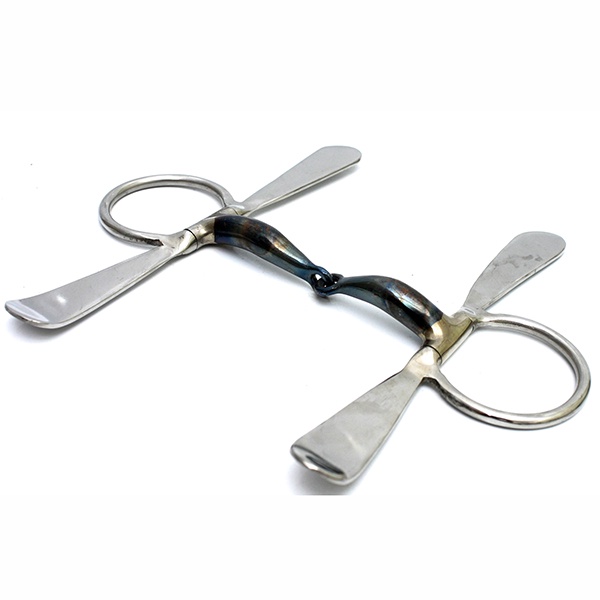 Bridão Tala Colher Inox Embocadura De Doma E Adestramento Para cavalo