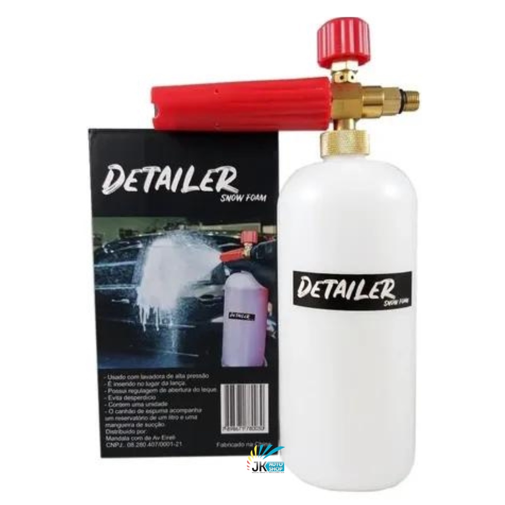 Canhão De Espuma Snow Foam - Detailer Bico Vermelho