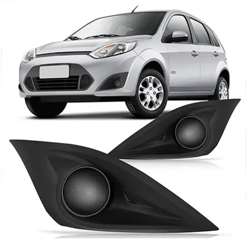 Moldura Grade Milha Ford Fiesta 2011 2012 2013 2014 Sem Furo em Oferta na Shopee