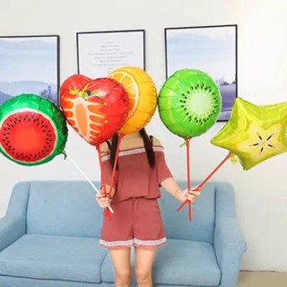 20 Balão Fruta Metalizado 45cm Festa Havaiana Decoração C90292