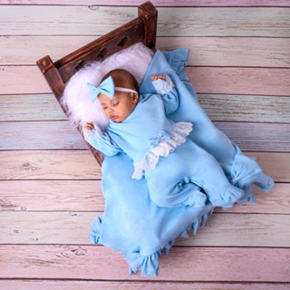 Kit saída de Maternidade para Bebe Menina 03 Peças 100% Algodão , Tecido Macio e Confortável em Oferta na Shopee