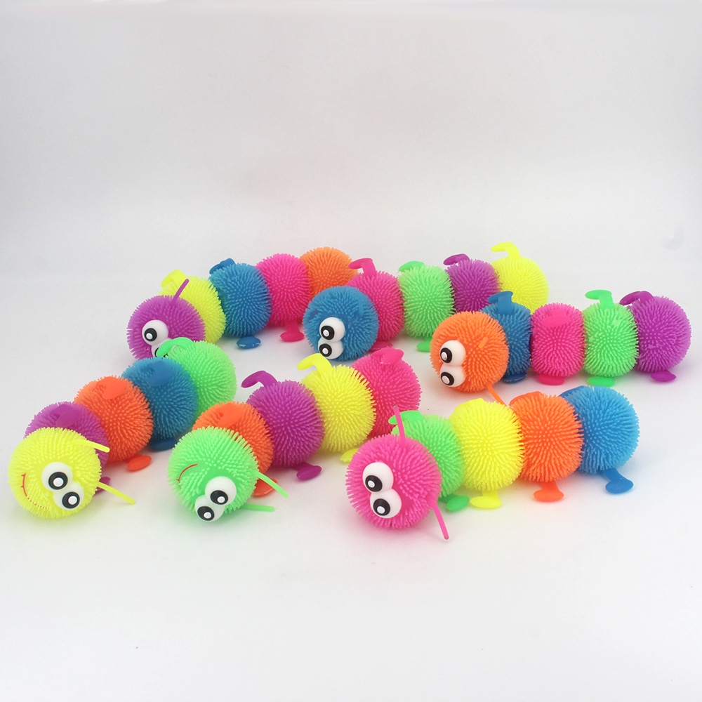 Centopéia De Apertar E Esticar Colorida Brinquedo Infantil em Oferta na Shopee