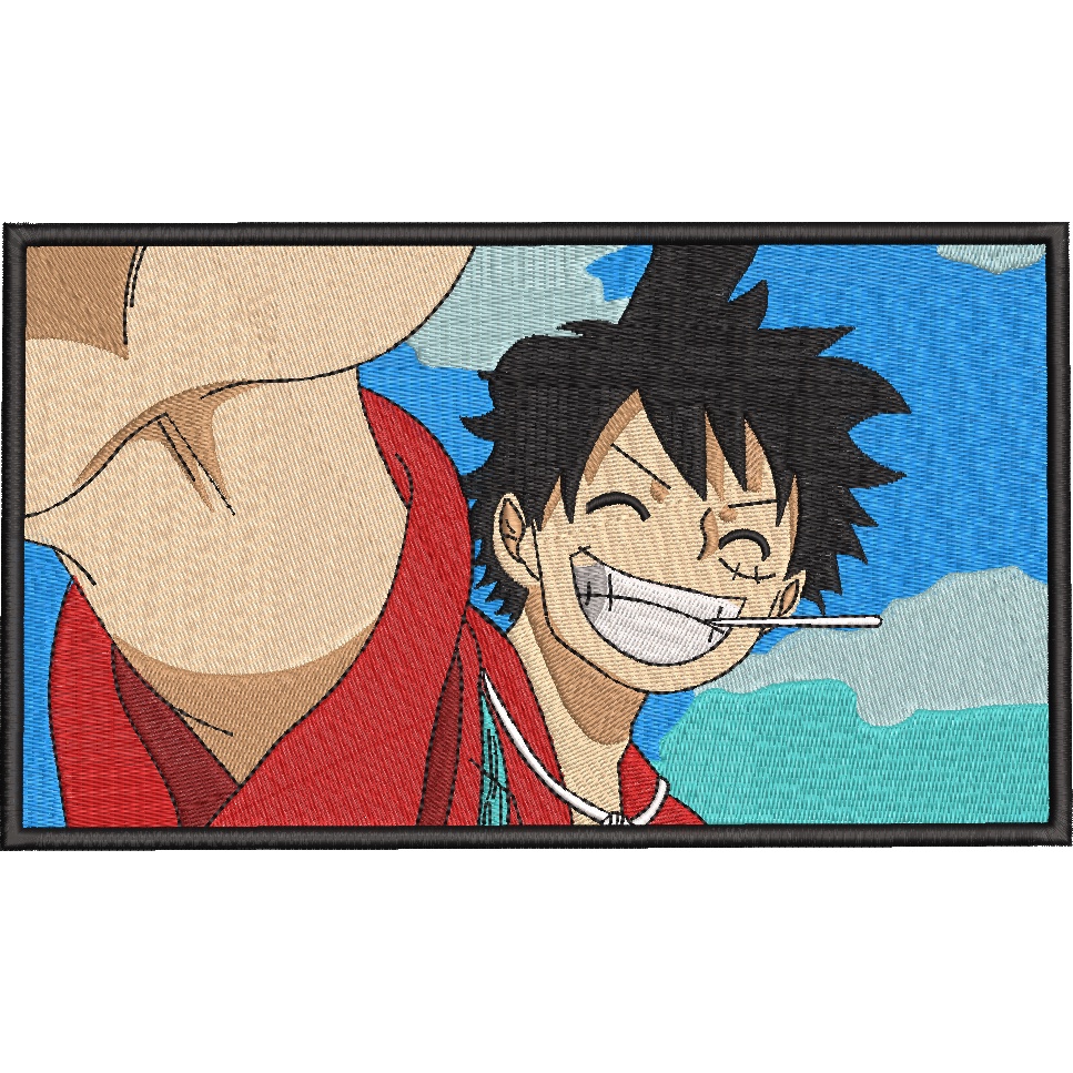 Patch bordado luffy termocolante bordado one piece