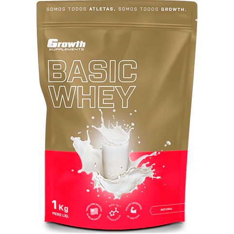 Basic Whey Protein - (Pacote 1Kg) - Growth Supplements