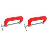 Kit 2 Grampos Sargento 6 Polegadas (152mm) Tipo C Em Ferro