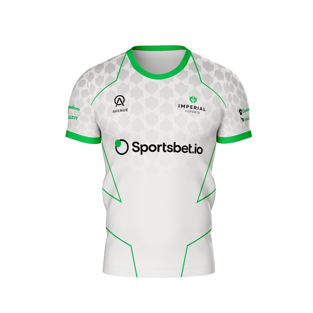 Camisa Camiseta Imperial E-Sports Counter Strike Fallen Branco Uniforme Unissex Full Ref 0574