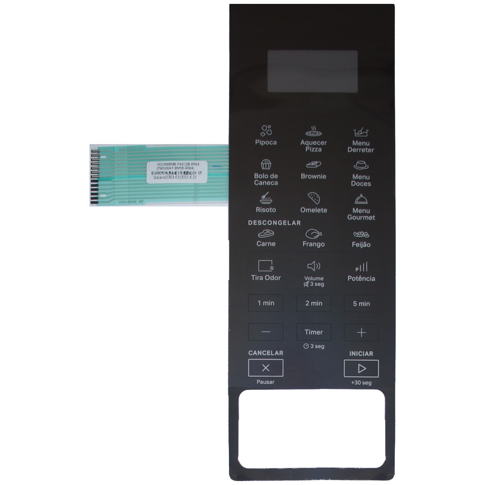 Membrana Microondas Brastemp Bms-46AR Espelhado