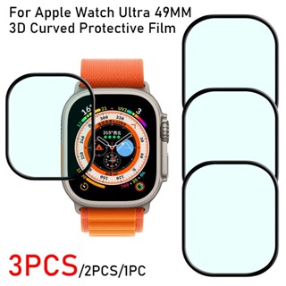 Pelicula De NANO 3d Borda Preta p Smartwatch Para Apple Watch ultra 49MM Séries 7 8 45mm 41mm