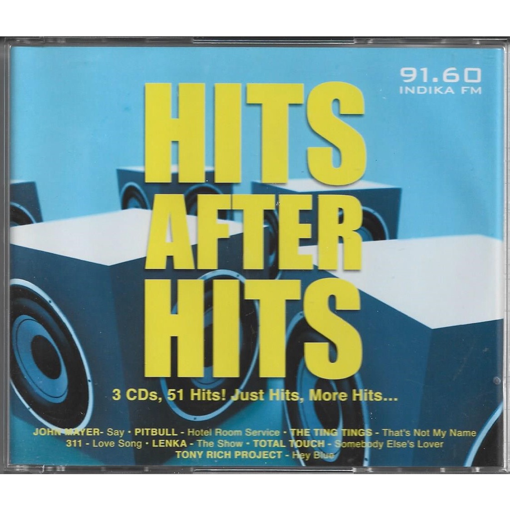 Box 3 Cd Hits After Hits - 2010 - (Avril Lavigne Pitbull Cake John Legend Savage Garden outros) - Triplo Imoprtado
