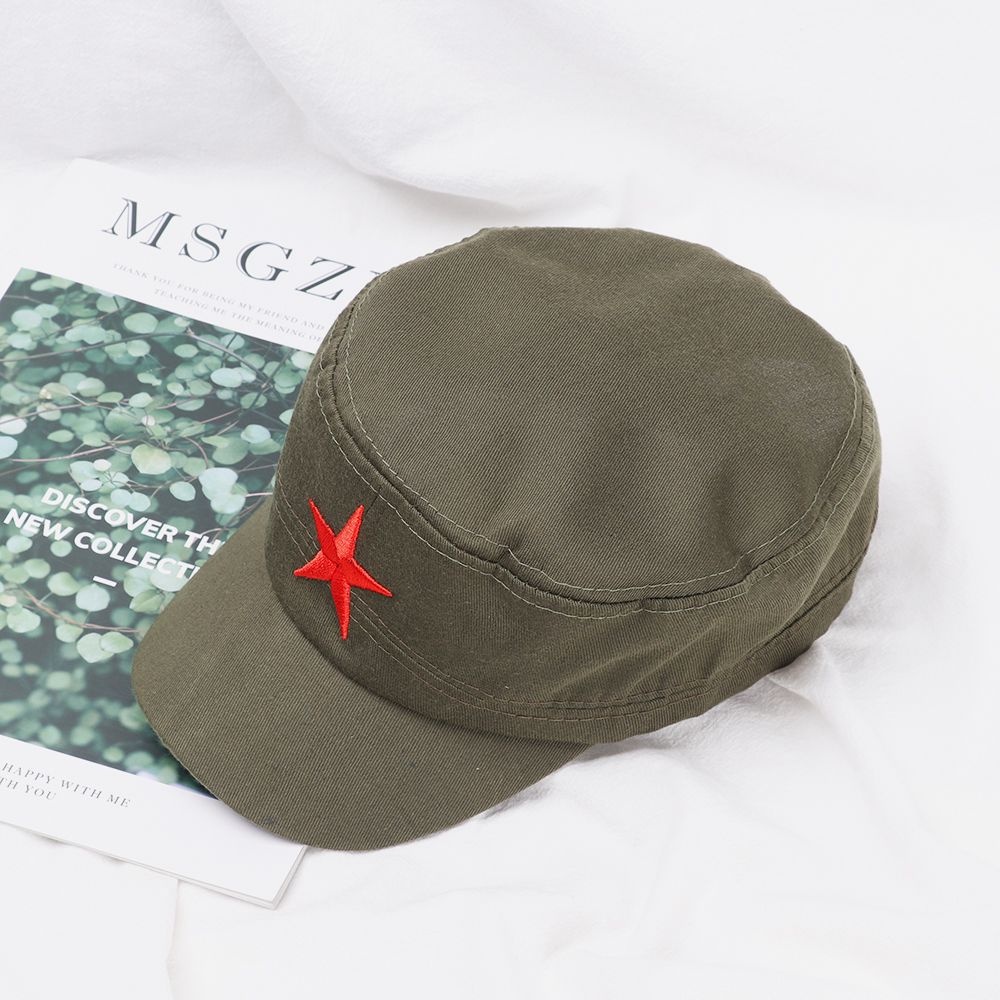 Boné estrela vermelha, socialista, PT, Fidel Castro, Che Guevara, verde militar, retrô vintage