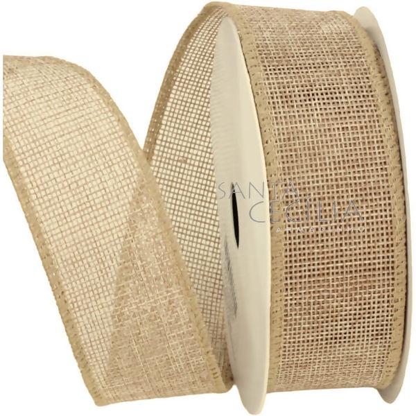 Fita Rústica de Juta Sintética Aramada Ref.1031-1 em Oferta na Shopee