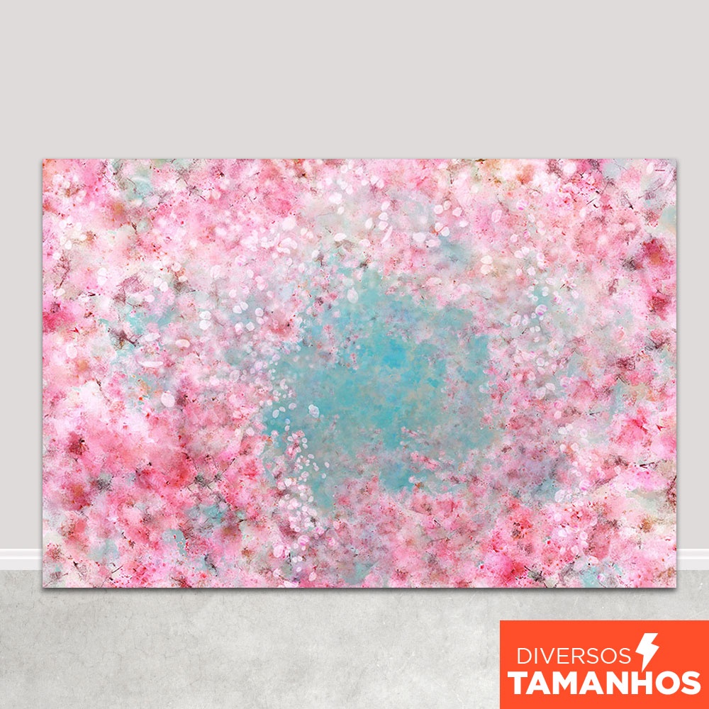 Fundo Fotográfico Floral Rosa Em Tecido FFF-173