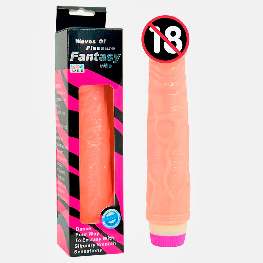 Pênis de Borracha Prótese Grande e Grosso com Vibrador Dildo 19,5cm x 4cm -  Escorrega o Preço