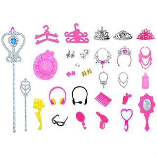 Acessórios Brinquedos Para Bonecas Cabides Colar Coroa Chapéu Brinco Pente Etc - Sheilinha Confecção em Oferta na Shopee