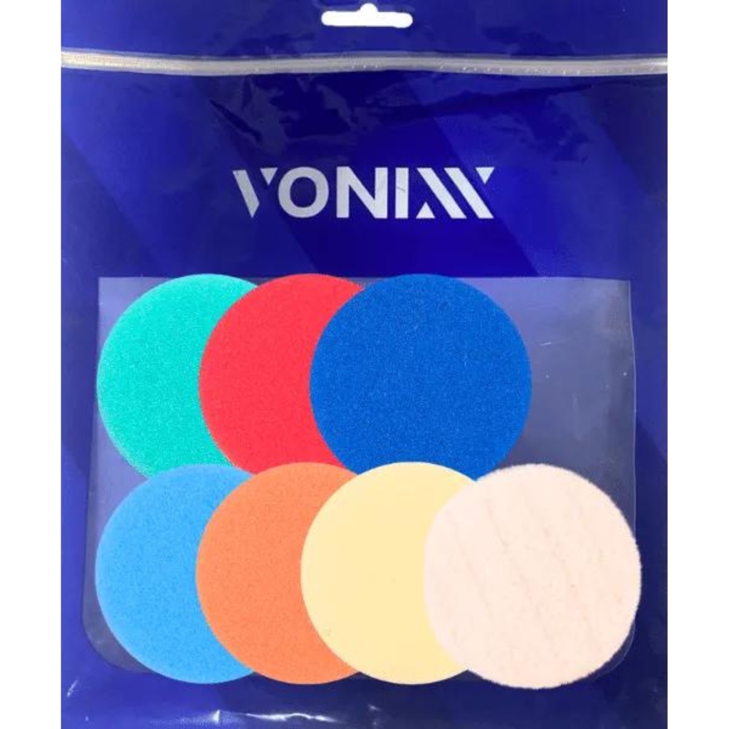 Kit Boinas de Espuma e Lã 2 Polegadas para Polimento Automotivo Vonixx - Spare Parts and Accessories for Vehicles
