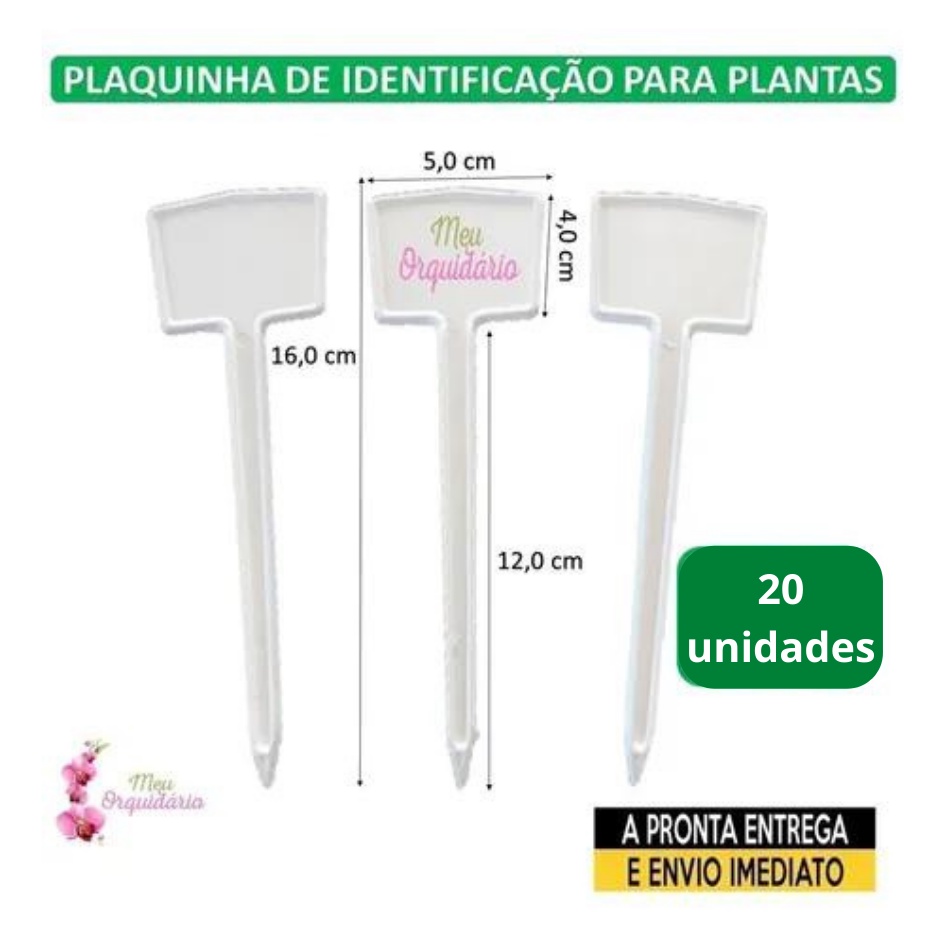 Plaquinha De Identificação De Plantas E-16 Com 20 Unidades em Oferta na Shopee