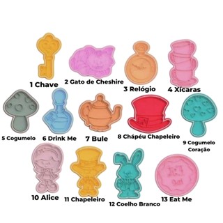 Cortador de Biscoito Pasta Americana Biscuit Alice no País das Maravilhas CT10605
