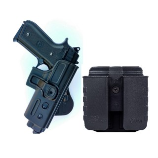 Coldre + Porta Carregador Só Coldres Polímero Externo Taurus PT92 PT100 PT59
