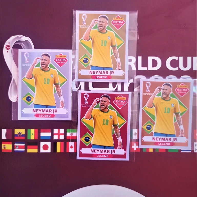 Figurinha Legends Neymar Jr Copa Qatar 2022 - Escorrega o Preço