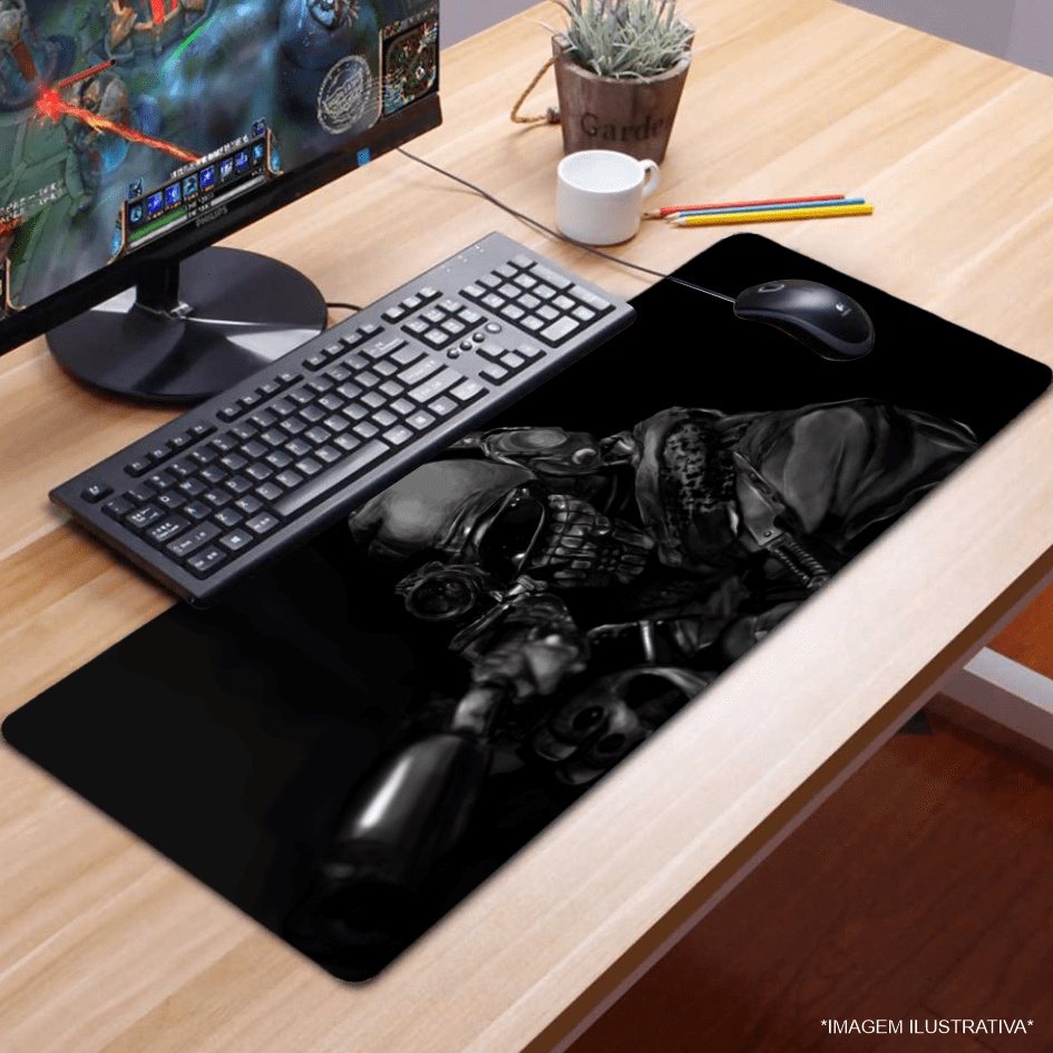 Mouse Pad Gamer 65x32cm Estampa 1045 em Oferta na Shopee