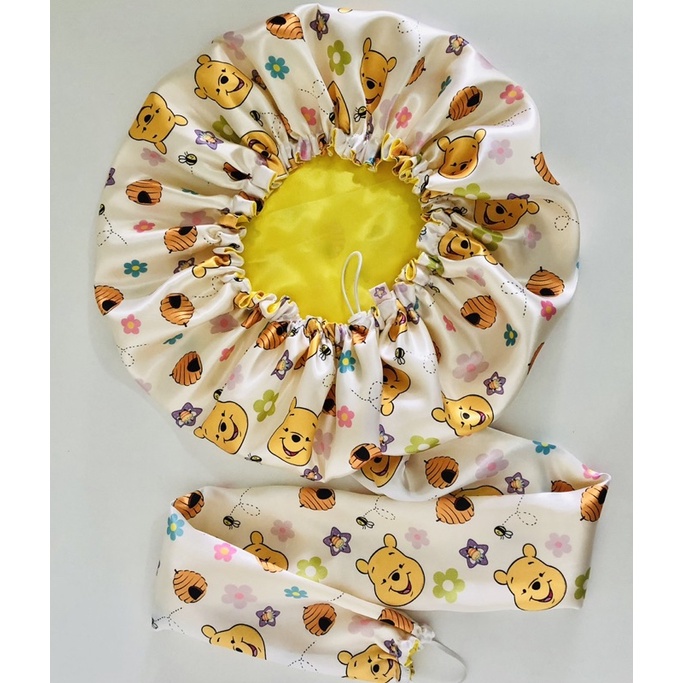 Touca de Cetim Gloss Difusora para Secador de Cabelo Ajustável e Dupla Face Brilhante Estampada