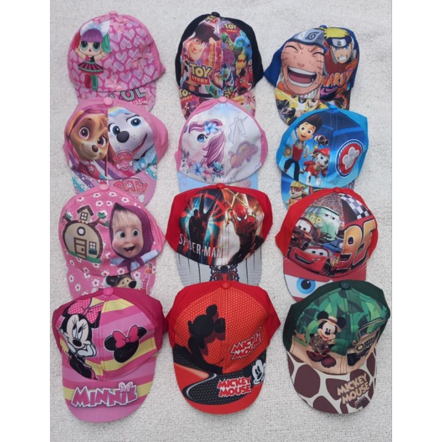 bone infantil estampado personagens