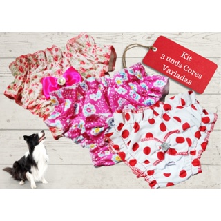 Calcinha Pet Higiênica Com Elástico Cães e Gatos 3 unid em Oferta na Shopee