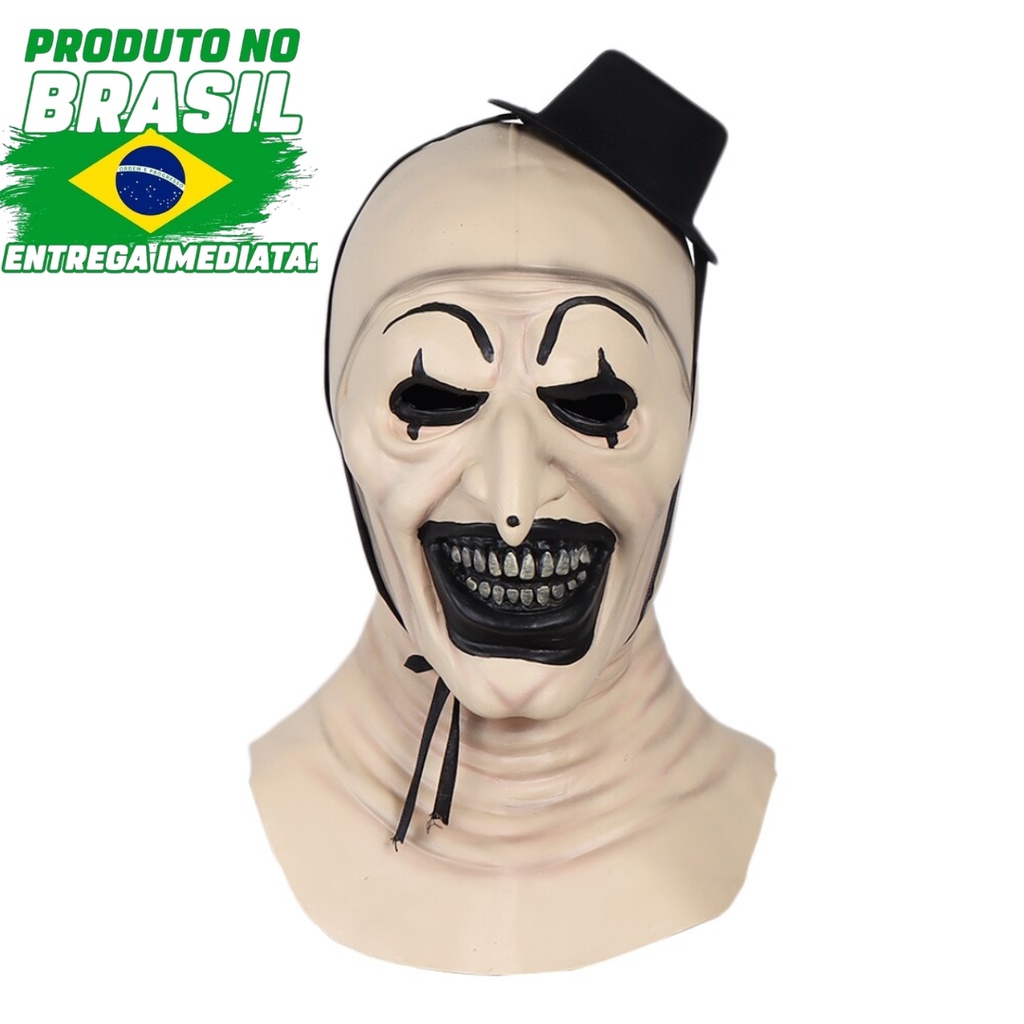 Máscara de Halloween Terrifier De Palhaço Dia Das Bruxas Festa A Fantasia