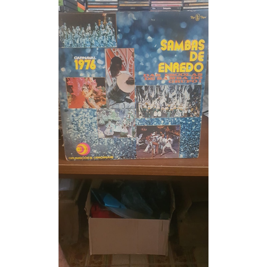 LP Sambas Enredo Carnaval 1º Grupo(1976) Top Tape Capa Dupla