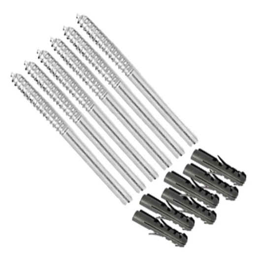 Kit 10 Suporte Invisível Para Prateleira Estilo Flutuante Parafuso em Aço 110mm