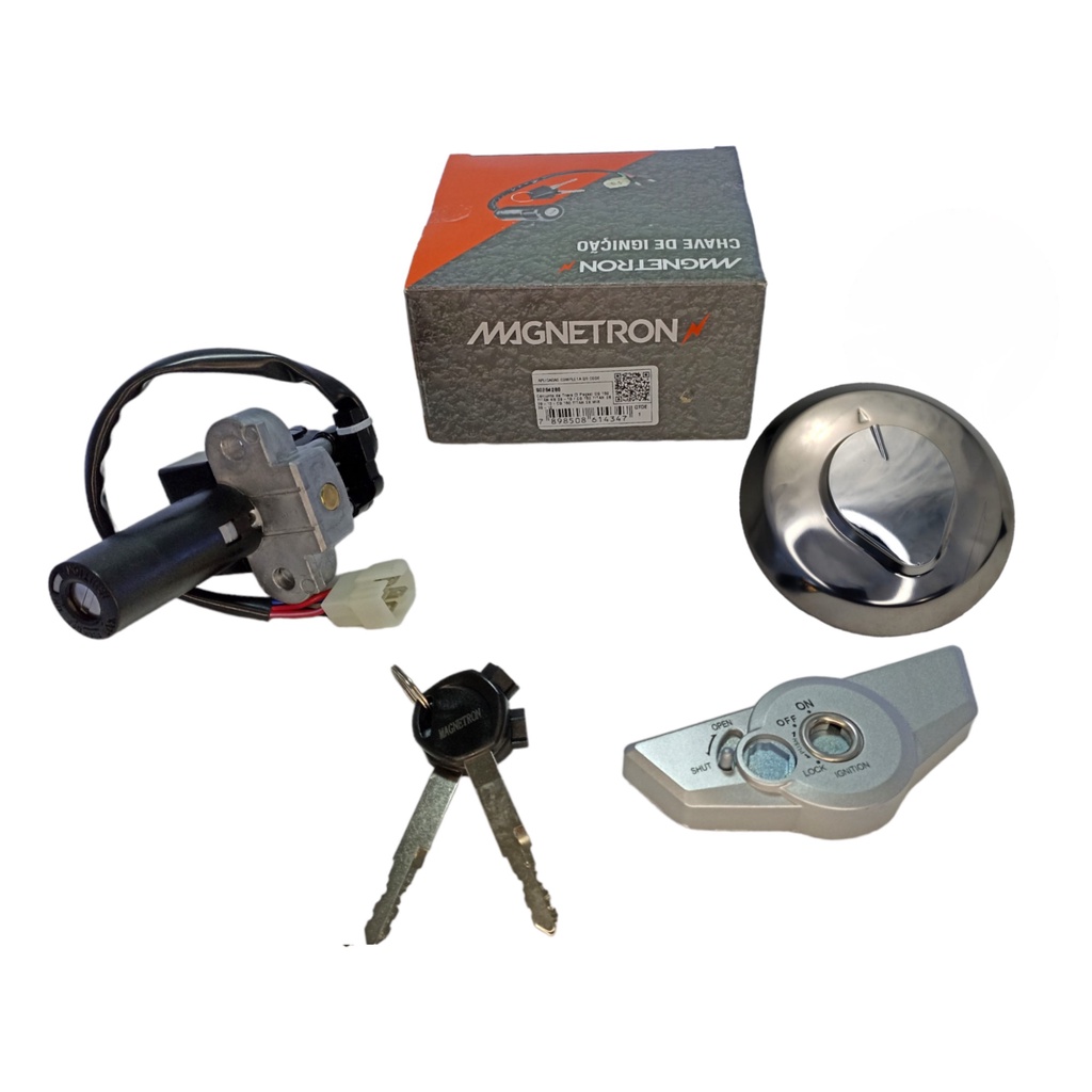 Kit Chave Ignição Cg 150 Titan Es Ks Mix Flex 2009 2010 2011 2012 2013 (3 Peças) em Oferta na Shopee