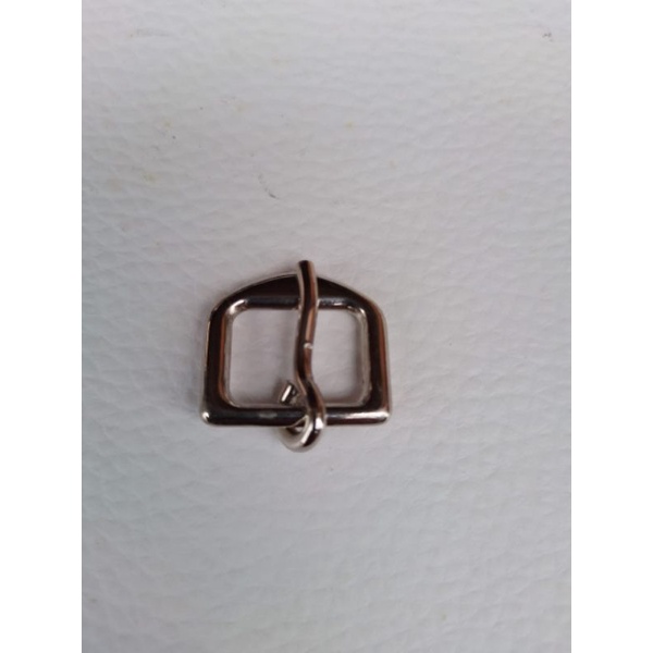 Fivela Hipica de Metal Branco 16mm