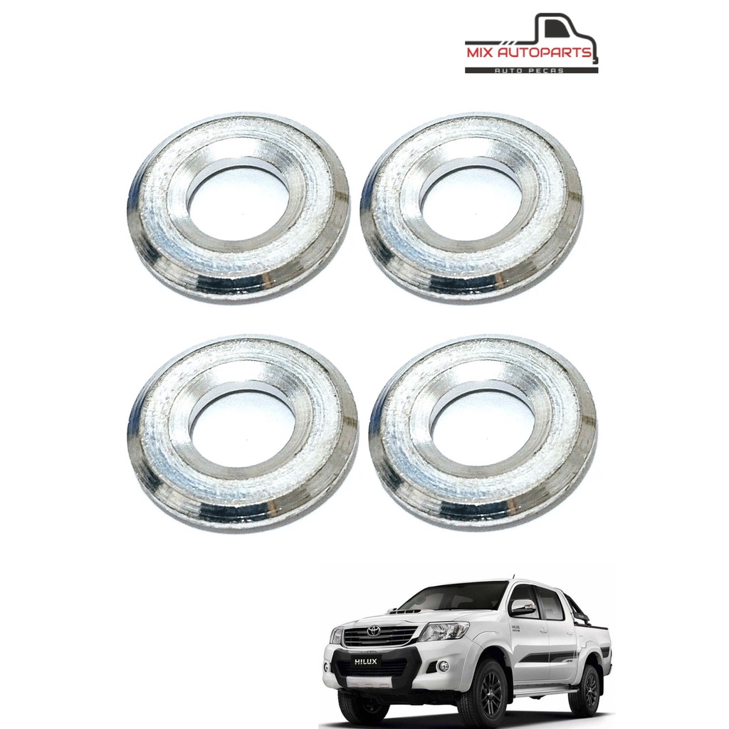 Kit 4 Arruela Do Assento Bico Injetor Denso Toyota Hilux 3.0 Sw4