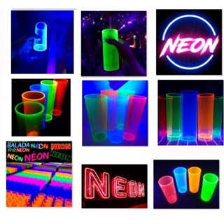 100 Copo long drink neon ,festas ,baladas ,eventos , casamentos ,aniversarios, churrasco,cha de bebe em Oferta na Shopee