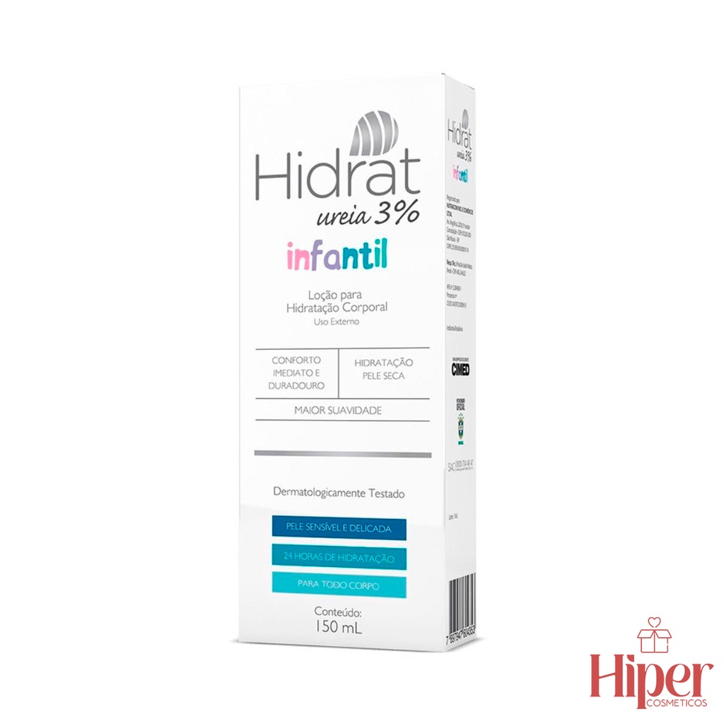 Hidrat Uréia 3% Infantil Loção para Hidratação Corporal - 150ml