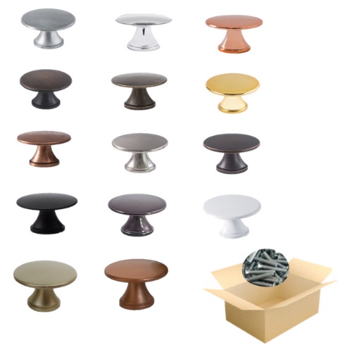 Kit 2 unidades Puxador de botão para moveis puxador para gavetas e armários em Oferta na Shopee