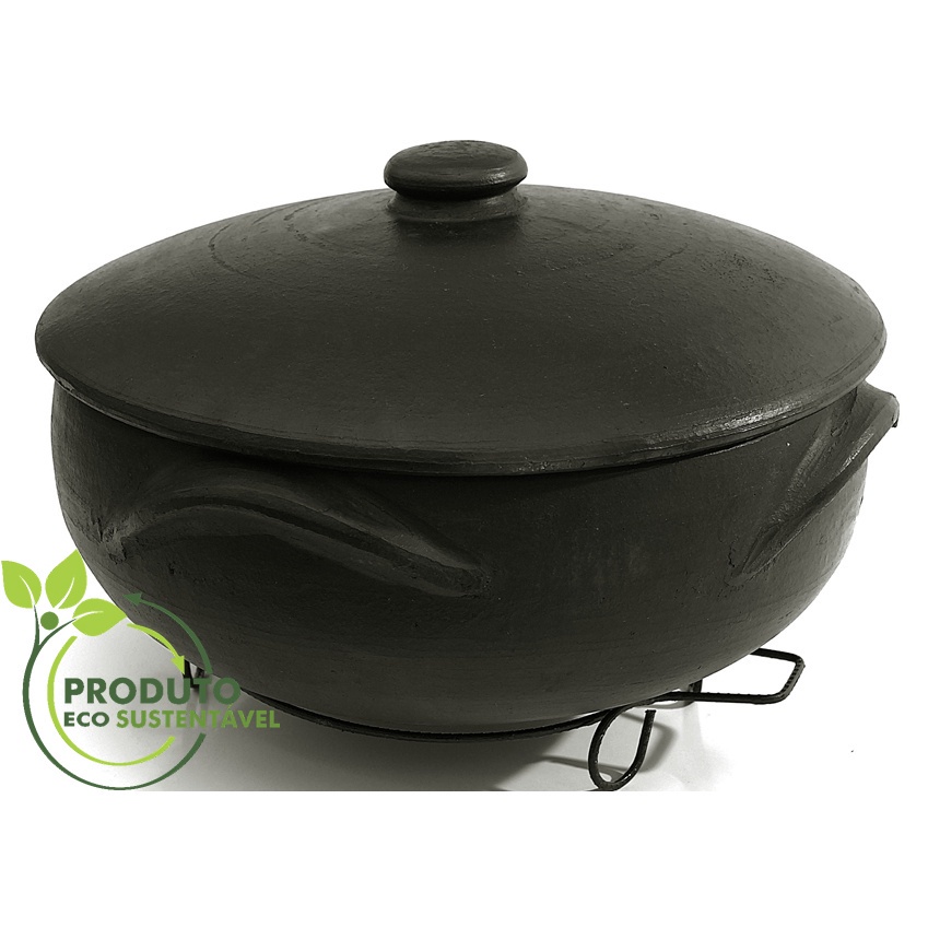 50% Off - Panela De Barro Capixaba 5 Litros - Moqueca, Peixada, Pirão, Feijoada, Caldos E Sopas