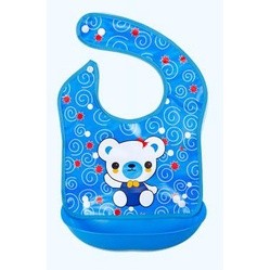 Babador de plástico Babador Silicone Cata Migalha Impermeável - SXWD4355