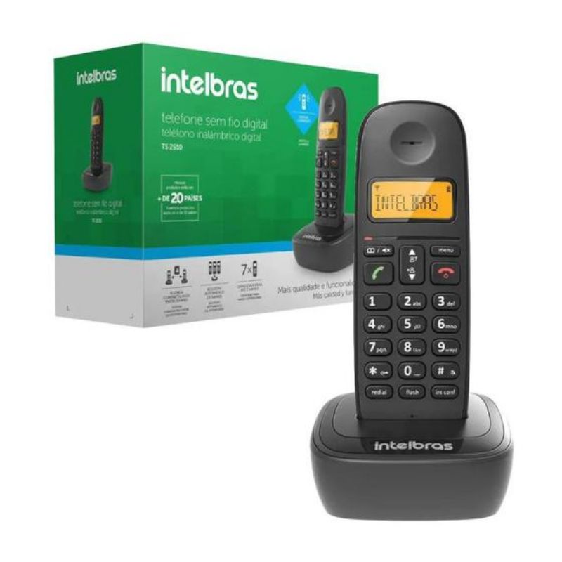 Telefone Sem Fio Com Ramal Intelbras Ts3112 - Bivolt