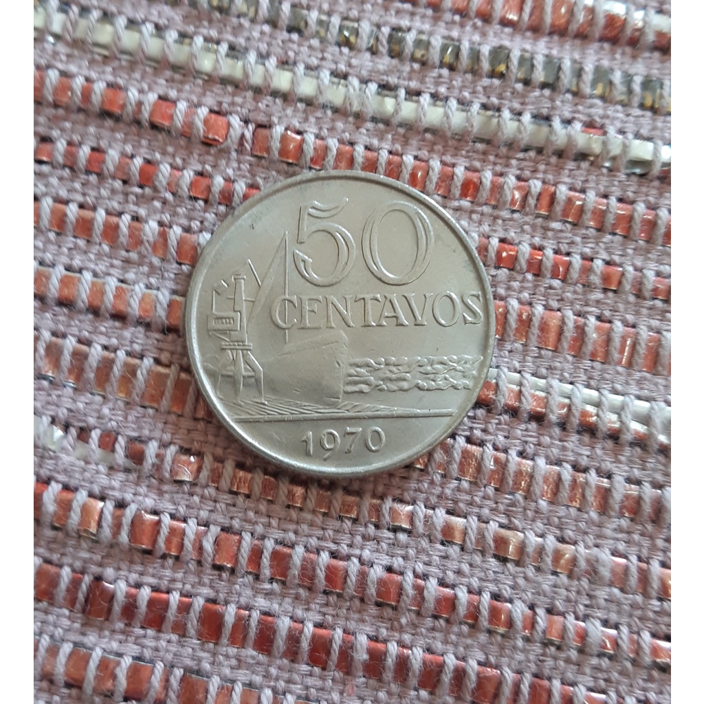 Moeda 50 Centavos - 1970 - Antiga - Coleção
