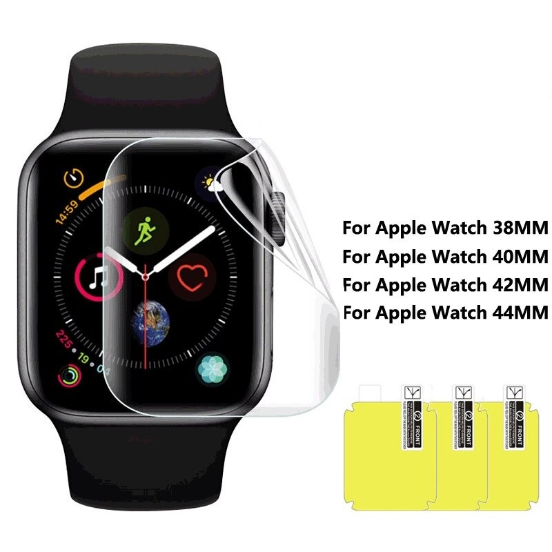 Pelicula de gel TPU Compativel Apple Watch 38 40 42 44 46mm Watch7 41 45mm ultra Séries 8 49mm NAO INCLUS – Top de Linha