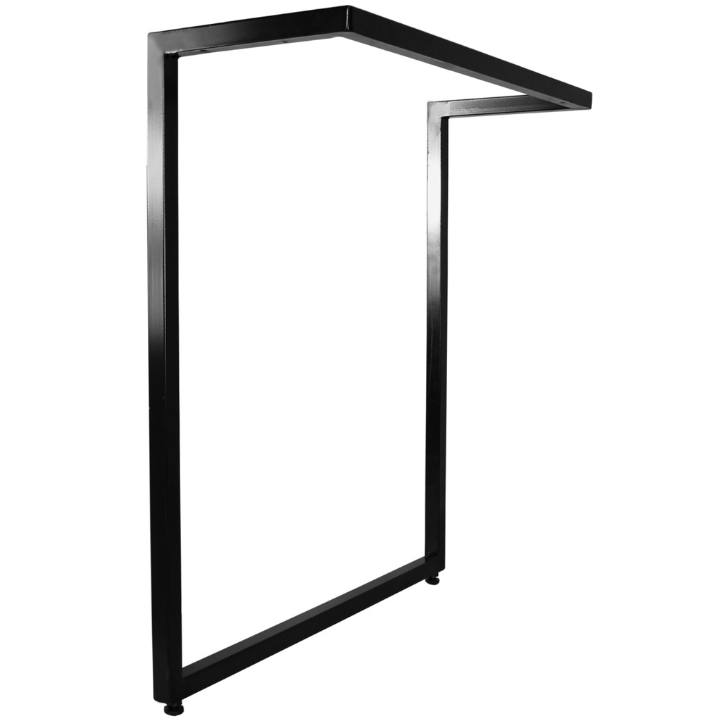 2 Pés de Mesa 70x68cm pés de ferro quadrado