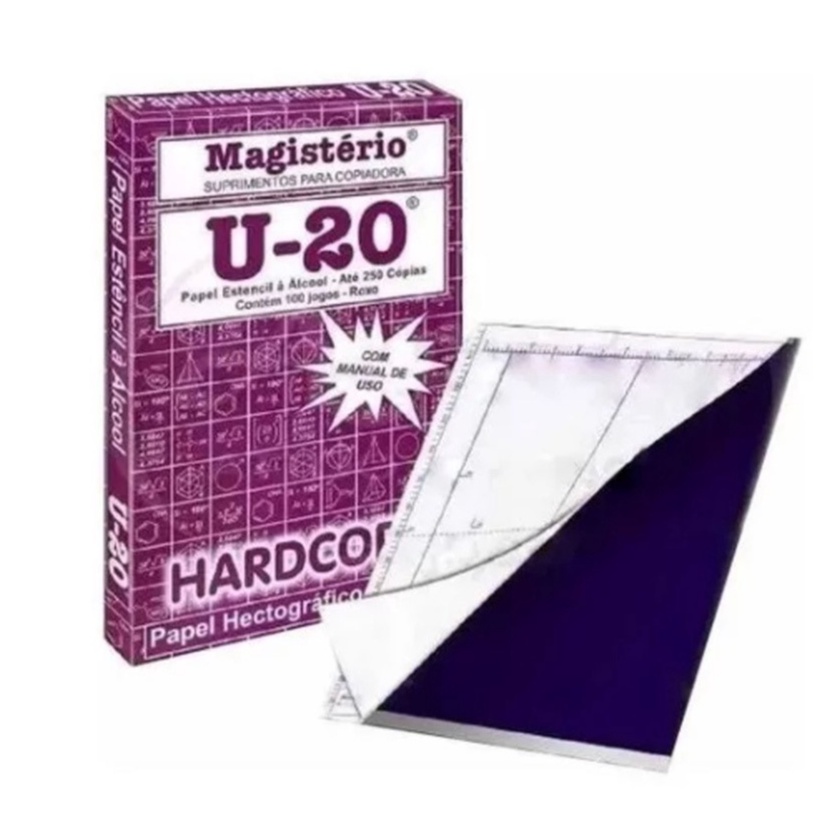 kit com 05 Papel U-20 Roxo Tattoo Hectógrafico unidade (Stencil Tatoo)